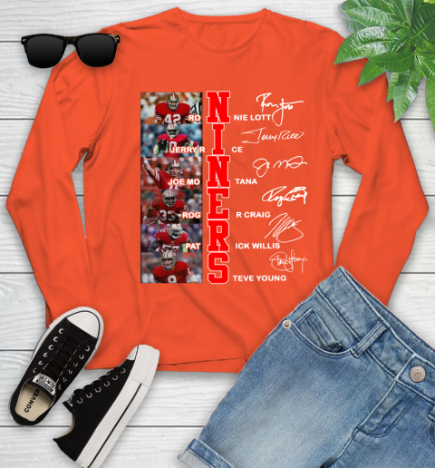Niners Player Name And Signature San Francisco 49ers Shirts 115