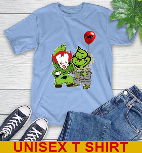 Carolina Panthers Baby Pennywise Grinch Christmas NFL Football T-Shirt 11