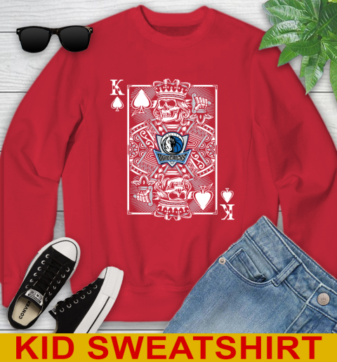 Dallas Mavericks NBA Basketball The King Of Spades Death Cards Shirt Youth Sweatshirt 7