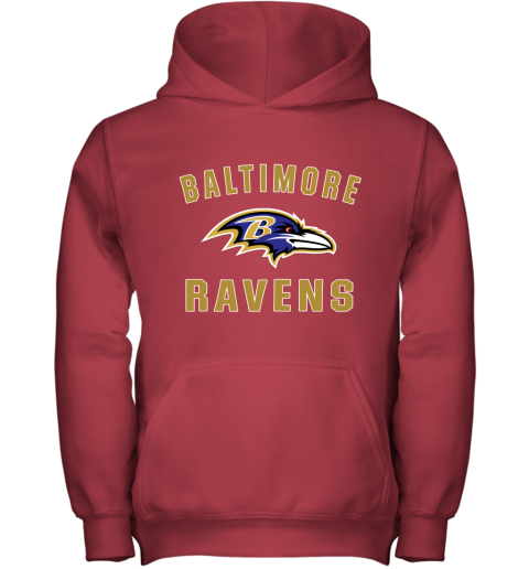Men_s Baltimore Ravens NFL Pro Line by Fanatics Branded Gray Victory Arch T Shirt Youth Hoodie