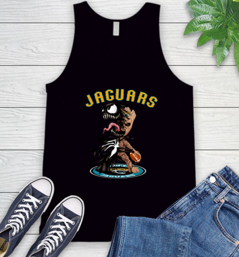 NFL Jacksonville Jaguars Football Venom Groot Guardians Of The Galaxy Tank Top 2
