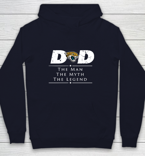 Jacksonville Jaguars NFL Football Dad The Man The Myth The Legend Youth Hoodie 2