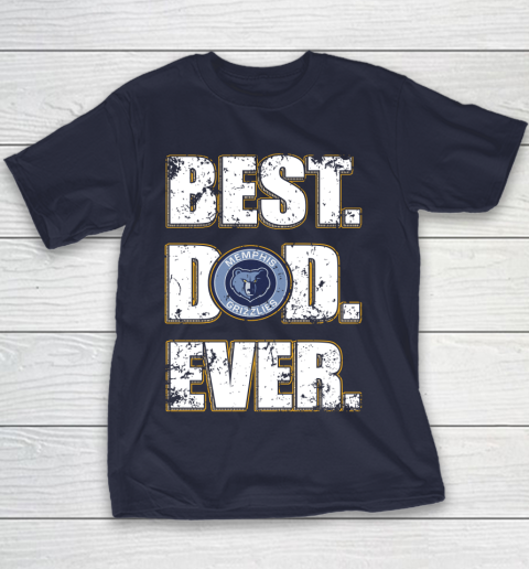 NBA Memphis Grizzlies Basketball Best Dad Ever Family Shirt Youth T-Shirt 2
