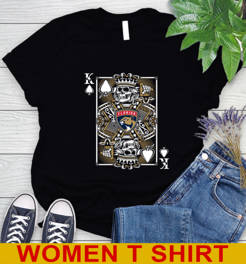 Florida Panthers NHL Hockey The King Of Spades Death Cards Shirt Women's T-Shirt