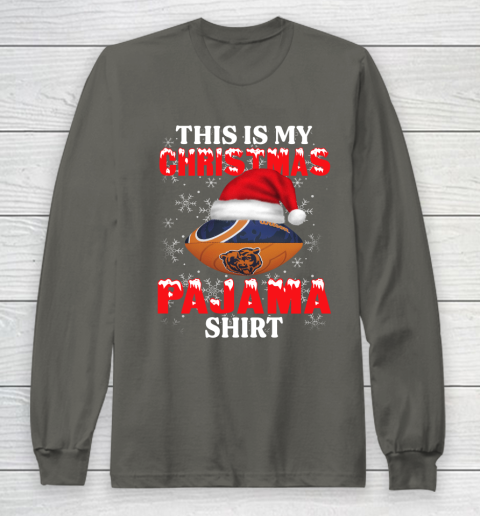 Chicago Bears This Is My Christmas Pajama Shirt NFL Long Sleeve T-Shirt 5
