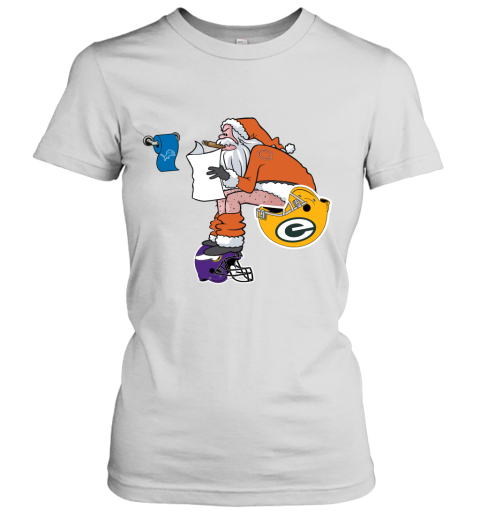 Santa Claus Chicago Bears Shit On Other Teams Christmas Women's T-Shirt