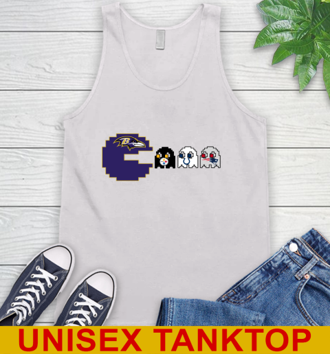 Baltimore Ravens NFL Football Pac Man Champion Tank Top