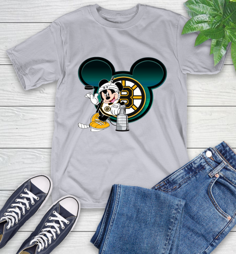 NHL Boston Bruins Stanley Cup Mickey Mouse Disney Hockey T Shirt T-Shirt 6