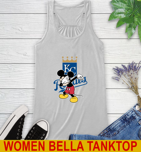 Kansas City Royals MLB Baseball Dabbing Mickey Disney Sports Racerback Tank