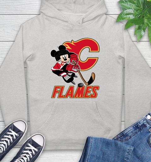 NHL Calgary Flames Mickey Mouse Disney Hockey T Shirt Hoodie