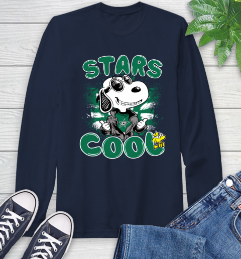 NHL Hockey Dallas Stars Cool Snoopy Shirt Long Sleeve T-Shirt 3