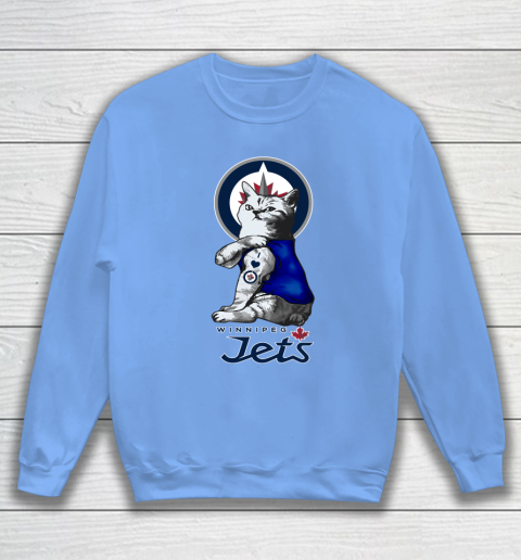 NHL My Cat Loves Winnipeg Jets Hockey Sweatshirt 8