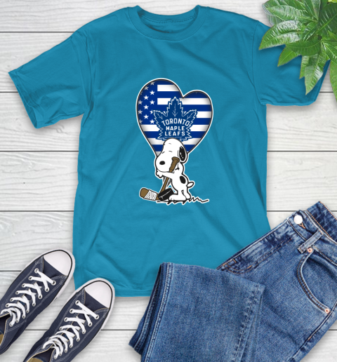 Toronto Maple Leafs NHL Hockey The Peanuts Movie Adorable Snoopy T-Shirt 8