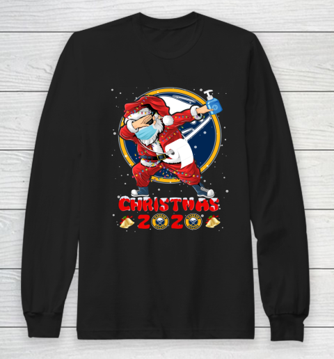Buffalo Sabres Funny Santa Claus Dabbing Christmas 2020 NHL Long Sleeve T-Shirt