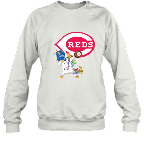 Hip Hop Dabbing Unicorn Flippin Love Cincinnati Reds Sweatshirt