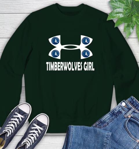 NBA Minnesota Timberwolves Girl Under Armour Basketball Sports Sweatshirt 12