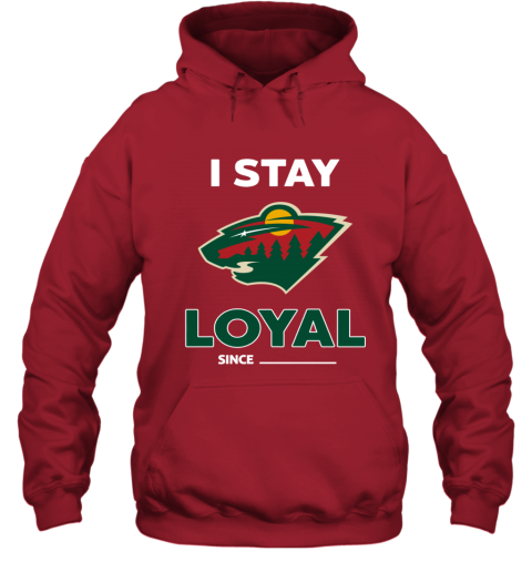 Minnesota Wild I Stay Loyal xxlj minnesota wild i stay loyal hoodie 23 front red