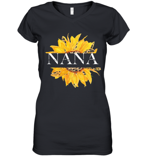 Sunflower Nana Ava Sophia Lima Women's V-Neck T-Shirt