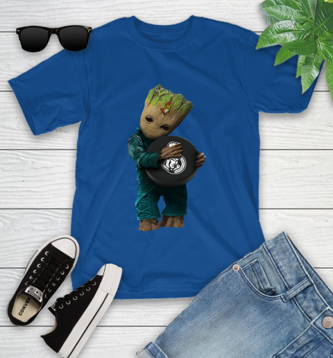 NHL Groot Guardians Of The Galaxy Hockey Sports Ottawa Senators Youth T-Shirt 9