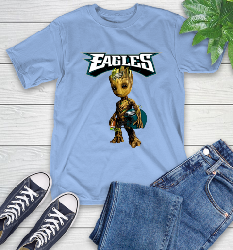 Philadelphia Eagles NFL Football Groot Marvel Guardians Of The Galaxy T-Shirt 11