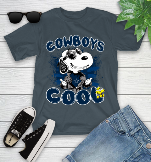NFL Football Dallas Cowboys Cool Snoopy Shirt Youth T-Shirt 9