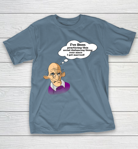 Grandpa Funny Gift Apparel  Funny Grumpy Grandpa Social Distancing Joke T-Shirt 6