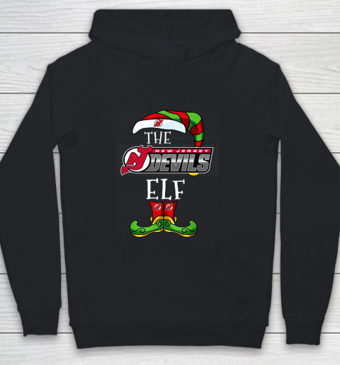 New Jersey Devils Christmas ELF Funny NHL Youth Hoodie