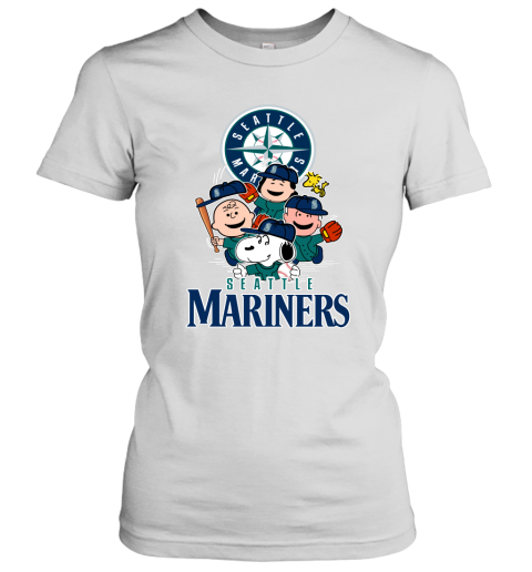 MLB Seattle Mariners Snoopy Charlie Brown Woodstock The Peanuts Movie  Baseball T Shirt - Rookbrand