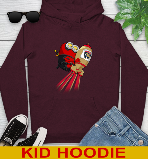 NHL Hockey Florida Panthers Deadpool Minion Marvel Shirt Youth Hoodie 8 NHL Hockey Florida Panthers Deadpool Minion Marvel Shirt Youth Hoodie - Image 8