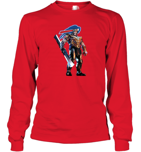 NFL Spider Man Avengers Endgame Football Buffalo Bills Youth T-Shirt