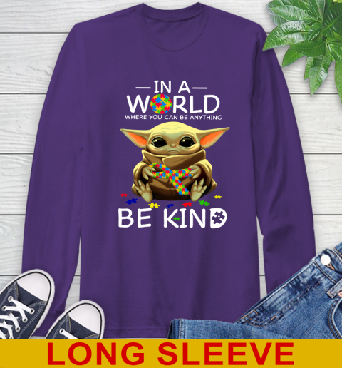 In The World Where You Can Be Anything Be Kind Autism Baby Yoda Shirts 59