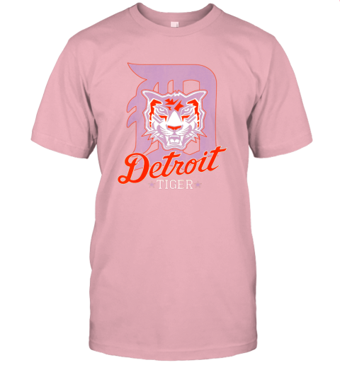 lgyr tiger mascot distressed detroit baseball t shirt new jersey t shirt 60 front pink