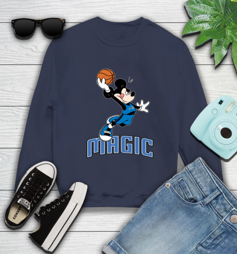 NBA Basketball Orlando Magic Cheerful Mickey Mouse Shirt Sweatshirt 3