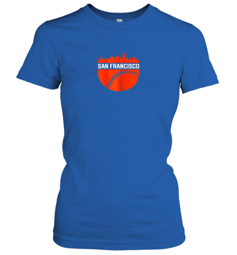 vgo9 vintage downtown san francisco cali skyline baseball ladies t shirt 20 front royal