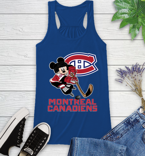 NHL Montreal Canadiens Mickey Mouse Disney Hockey T Shirt Racerback Tank 9