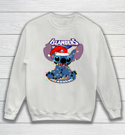 New York Islanders NHL Hockey noel stitch Christmas Sweatshirt 3