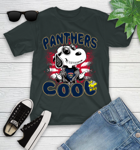 NHL Hockey Florida Panthers Cool Snoopy Shirt Youth T-Shirt 5