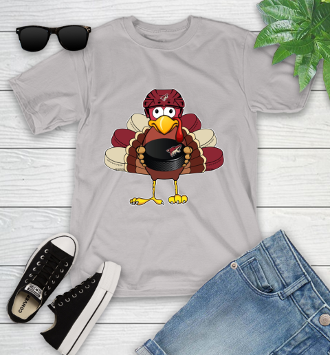 Arizona Coyotes Turkey Thanksgiving Day Youth T-Shirt 12