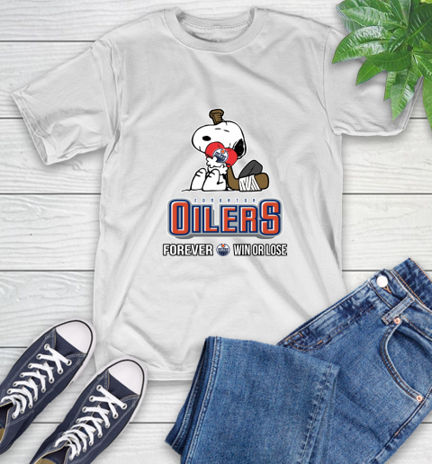 NHL The Peanuts Movie Snoopy Forever Win Or Lose Hockey Edmonton Oilers