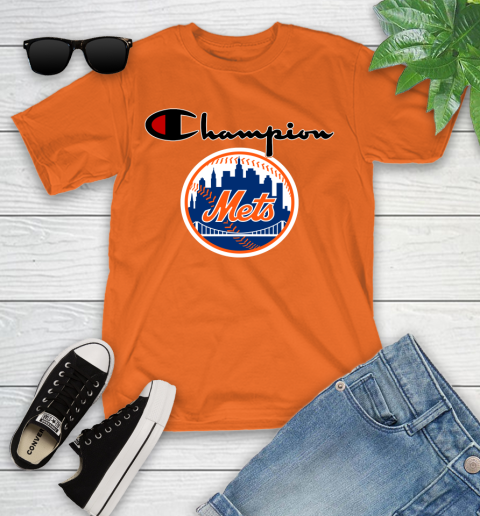 MLB Baseball New York Mets Champion Shirt Youth T-Shirt 4