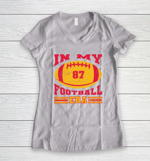 In My Football Era American Football Ball Women's V-Neck T-Shirt
