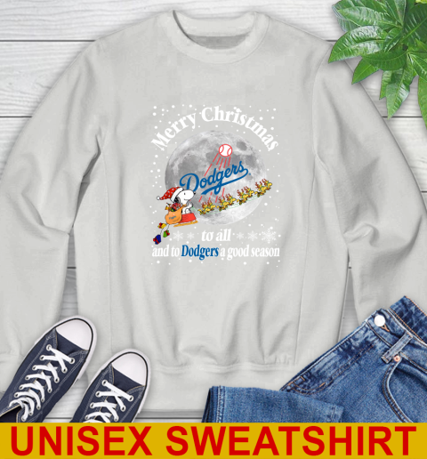Los Angeles Dodgers Merry Christmas To All And To Dodgers A Good Season MLB Baseball Sports Sweatshirt 5