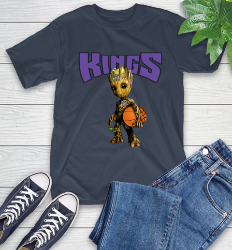 Sacramento Kings NBA Basketball Groot Marvel Guardians Of The Galaxy T-Shirt 4