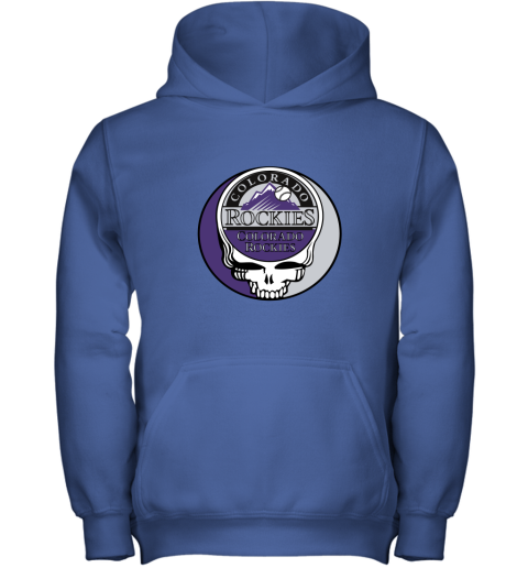 Colorado Rockies The Grateful Dead Baseball MLB Mashup Youth Hoodie