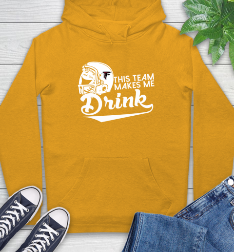 Atlanta Falcons NFL Football This Team Makes Me Drink Adoring Fan Hoodie 2