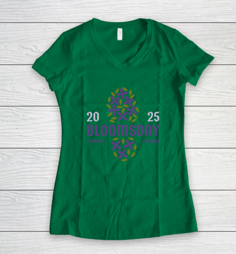 Bloomsday 2025 Finisher Spokane Women's V-Neck T-Shirt 3