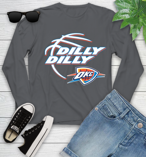 NBA Oklahoma City Thunder Dilly Dilly Basketball Sports Youth Long Sleeve 8