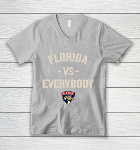 Florida Panthers Vs Everybody V-Neck T-Shirt 3