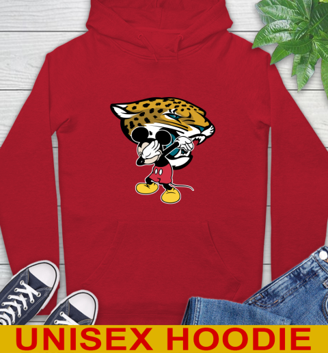 Jacksonville Jaguars NFL Football Dabbing Mickey Disney Sports Hoodie 10