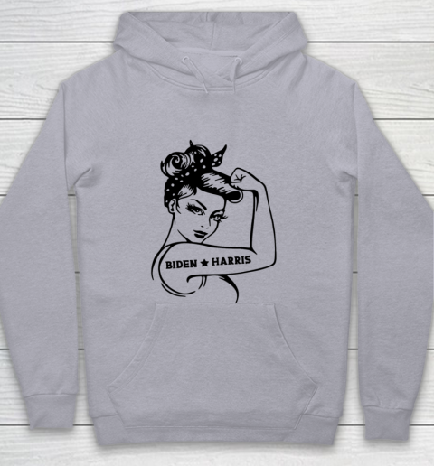 Biden Harris 2020  Joe Biden Kamala Harris Girl Empowerment Youth Hoodie 4